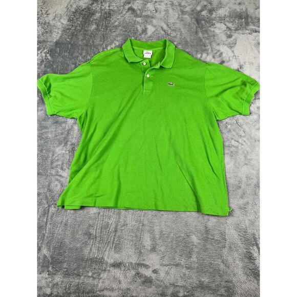 Lacoste Polo Shirt Green Men’s 2XL Classic Fit Cotton Made in Peru Excellent - Picture 1 of 12